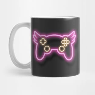 Neon Pink Winged Controller Mug